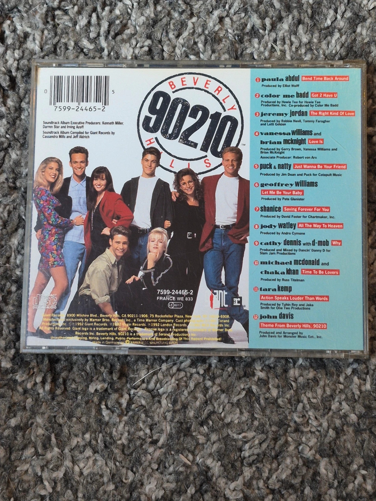 CD Beverly Hills 90210 - The Soundtrack (Bande Originale 1992) 2