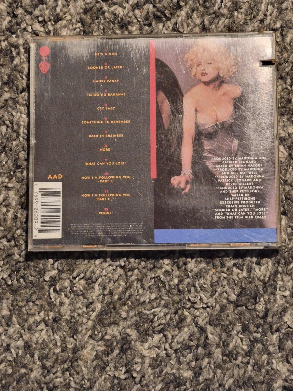 CD Madonna - I'm Breathless (Pressage Original USA 1990 - Dick Tracy) 2