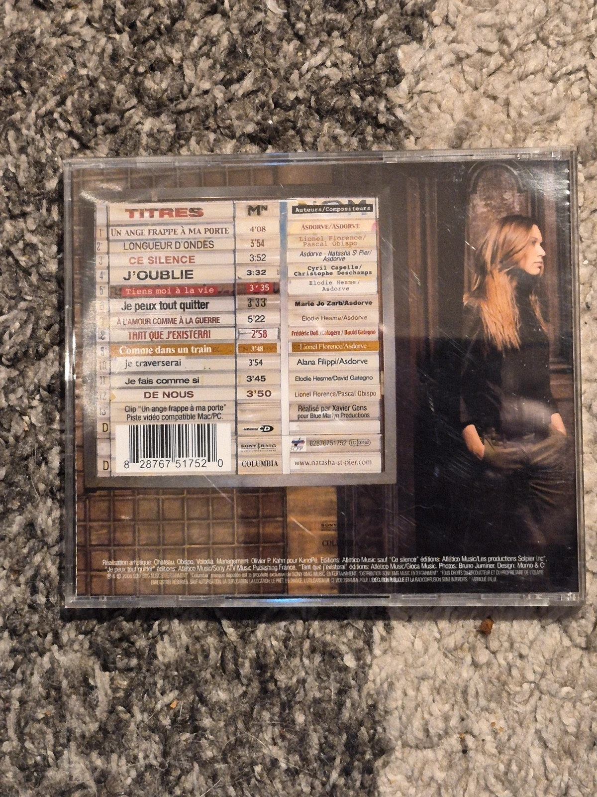 CD Natasha St-Pier – Longueur d'ondes (Album 2006) 2