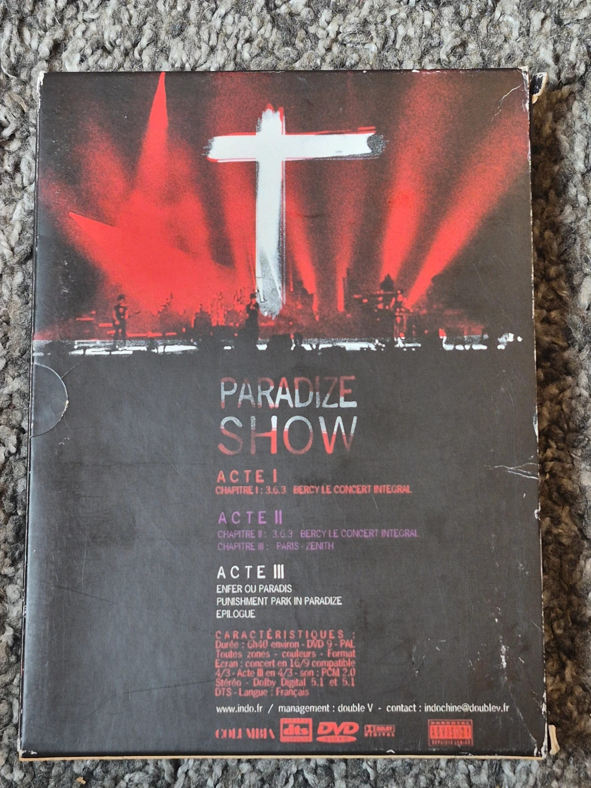 Coffret 3 DVD - Indochine - Paradize Show (Complet Acte I, II, III) 2