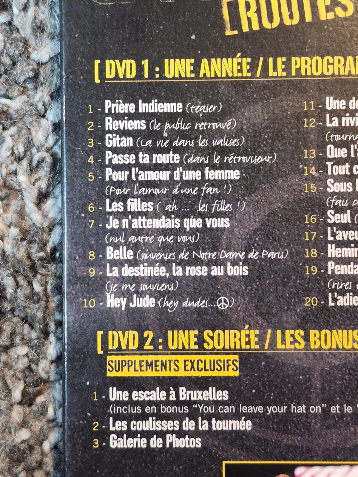 Double DVD Garou - Routes (Édition Collector Complète) 3