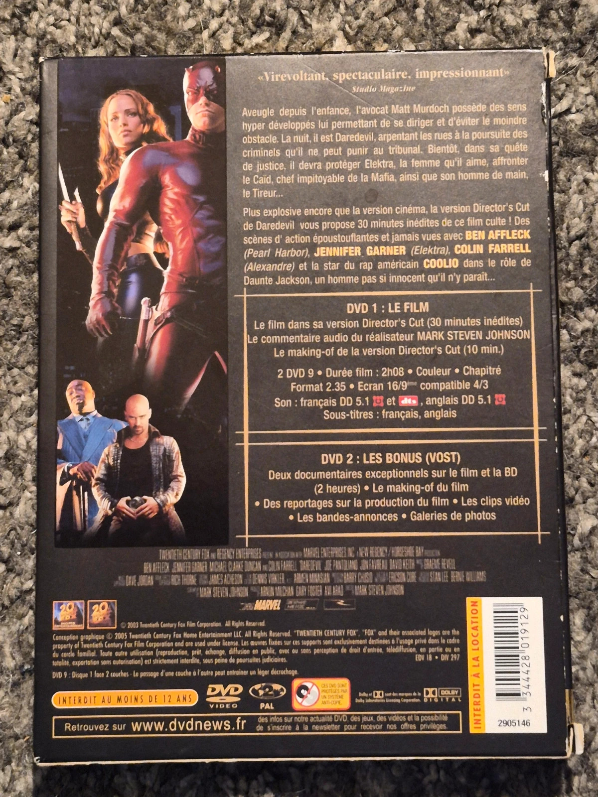DVD Daredevil - Édition Prestige Limitée (Director's Cut) 2