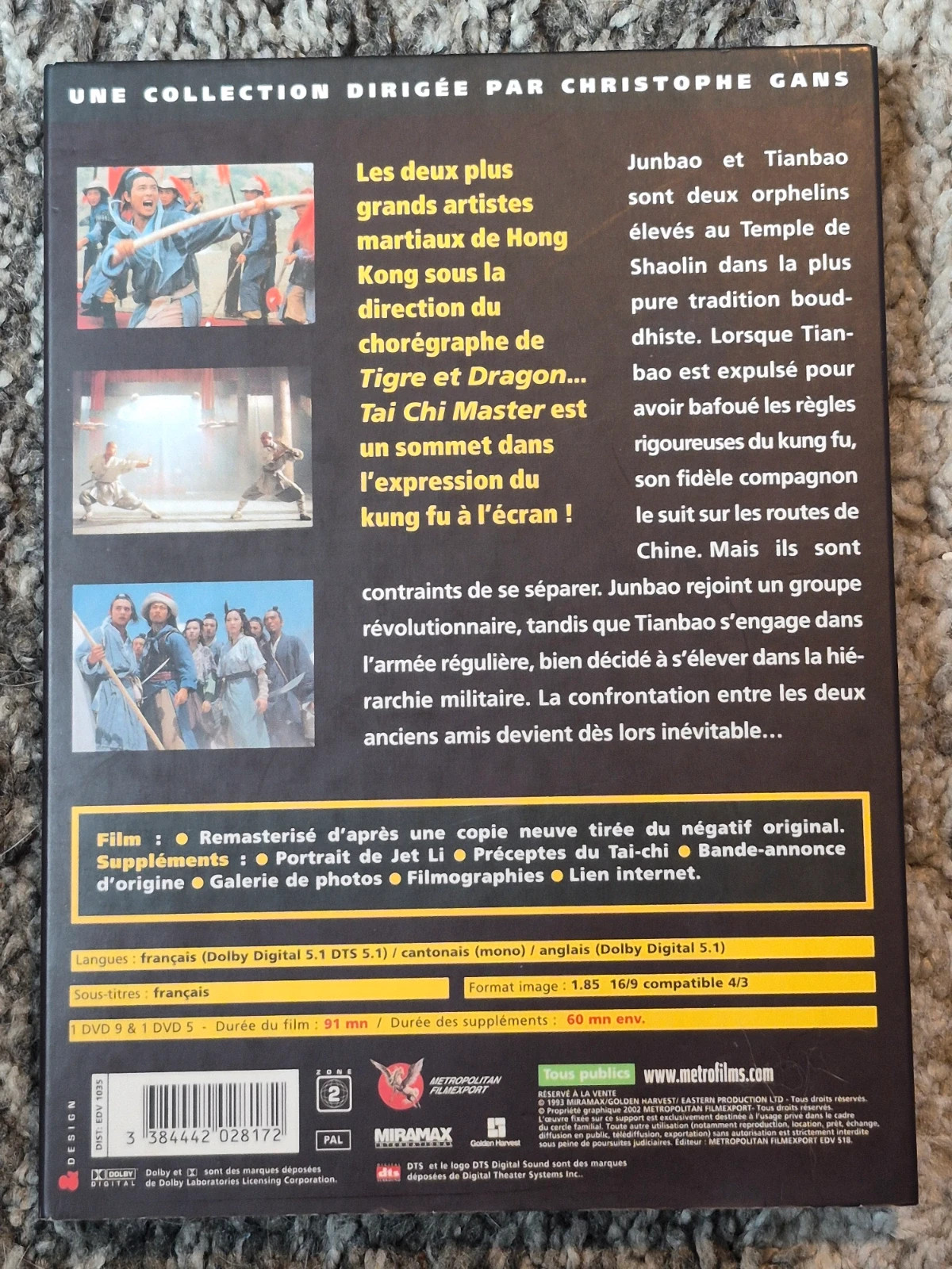 DVD Tai-Chi Master - Édition Collector Limitée HK Vidéo 2