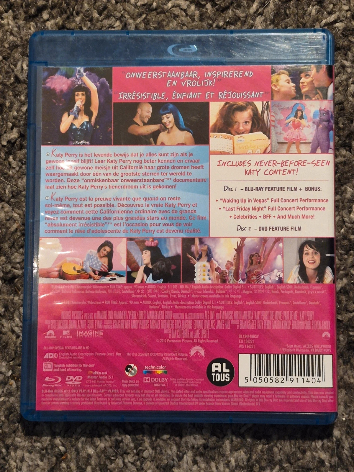 Katy Perry : The Movie - Part Of Me | Combo Blu-Ray + DVD 2