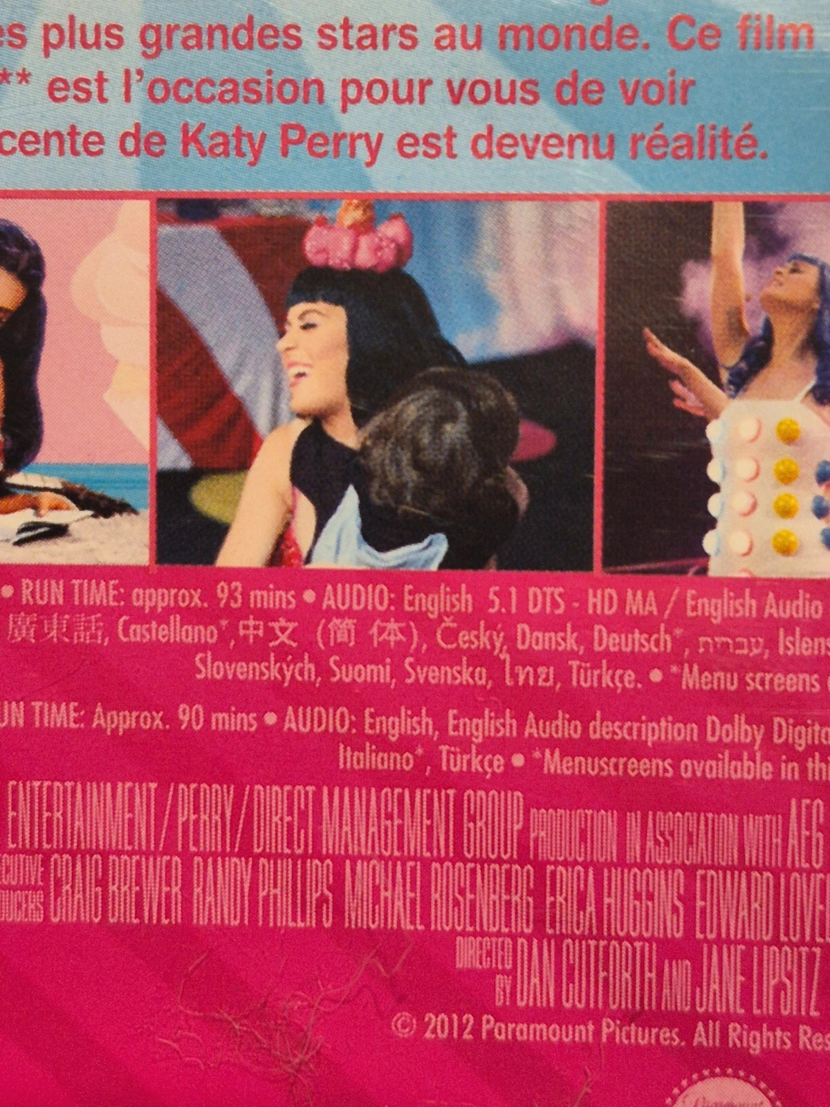 Katy Perry : The Movie - Part Of Me | Combo Blu-Ray + DVD 5