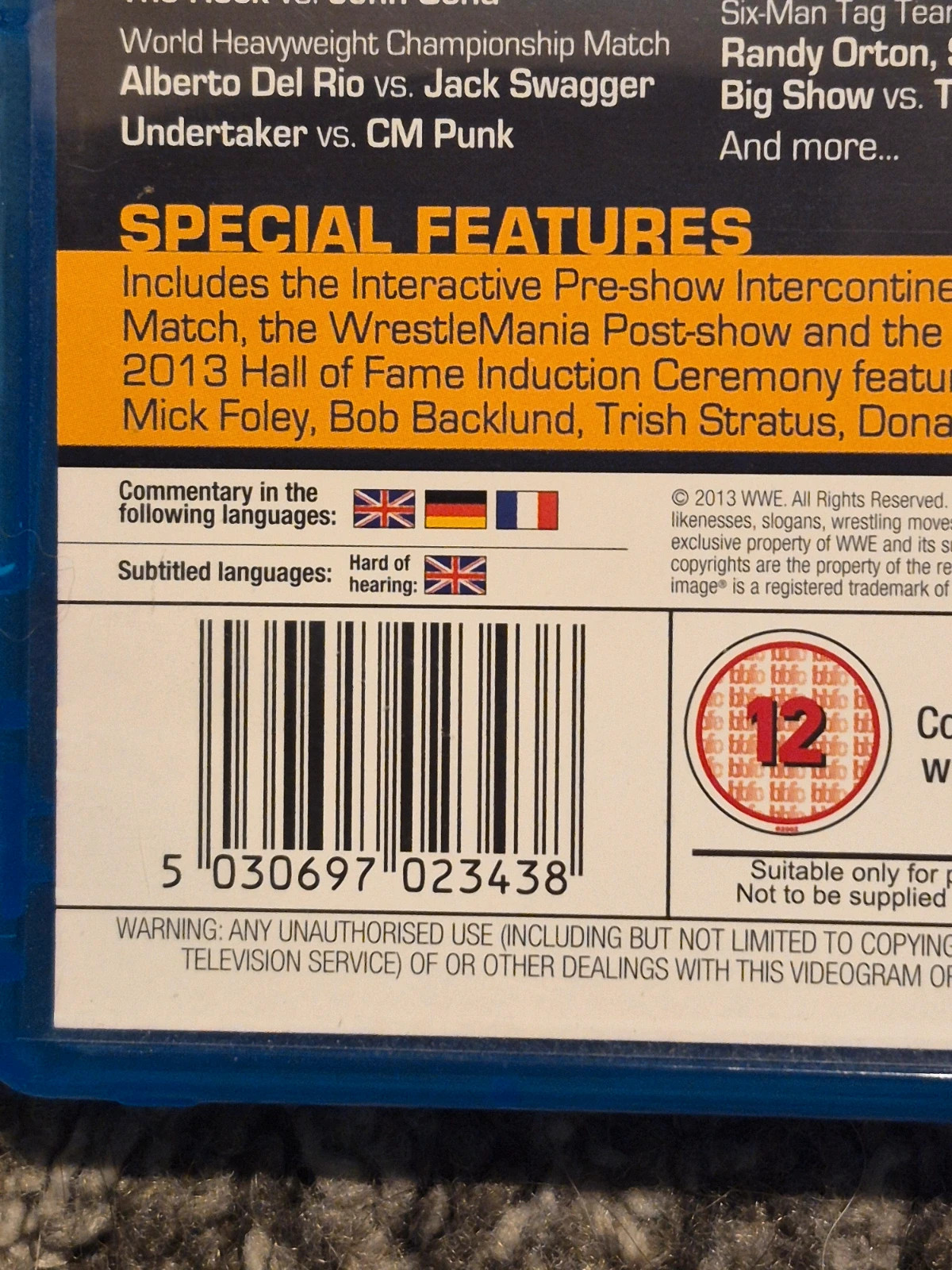 Double Blu-ray WWE WrestleMania 29 (2013) 4