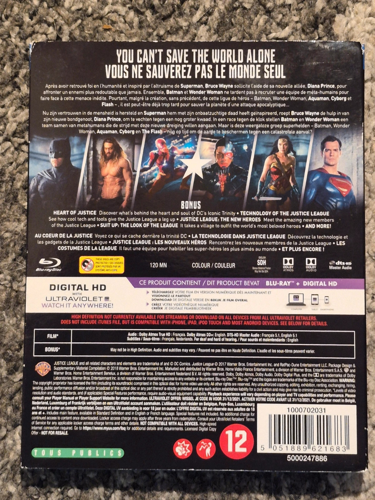 Blu-ray Justice League (2017) avec Fourreau Cartonné (Slipcover) 2