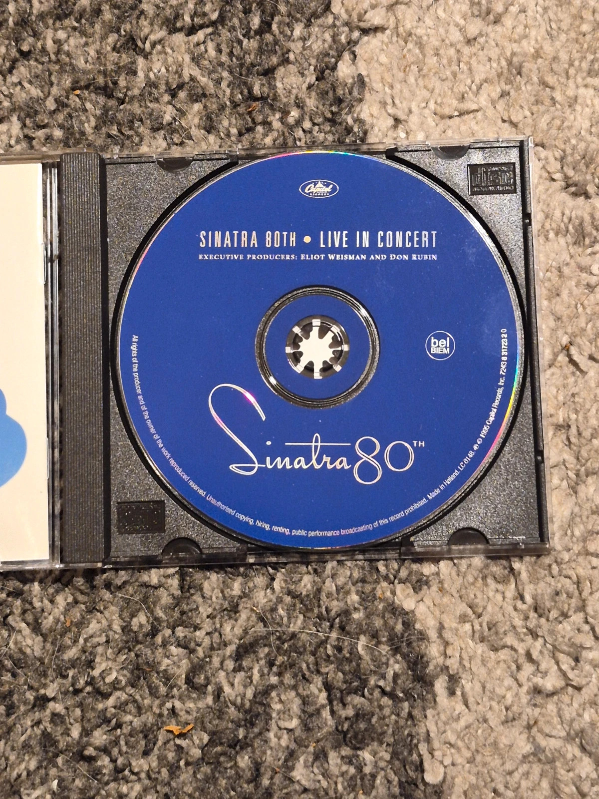 CD Frank Sinatra – Sinatra 80th: Live In Concert (Édition Europe 1995) 5