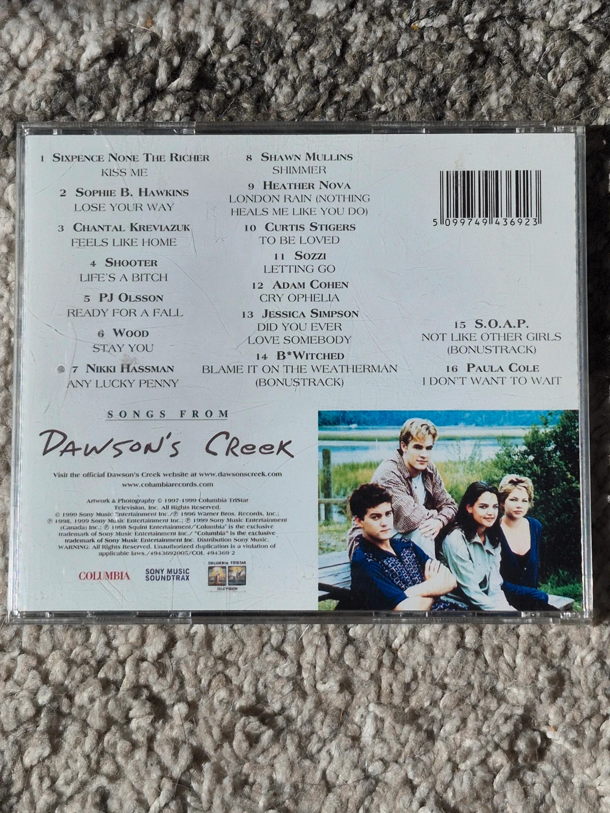 CD Album - Bande Originale Dawson's Creek (Édition Européenne 16 titres) 2