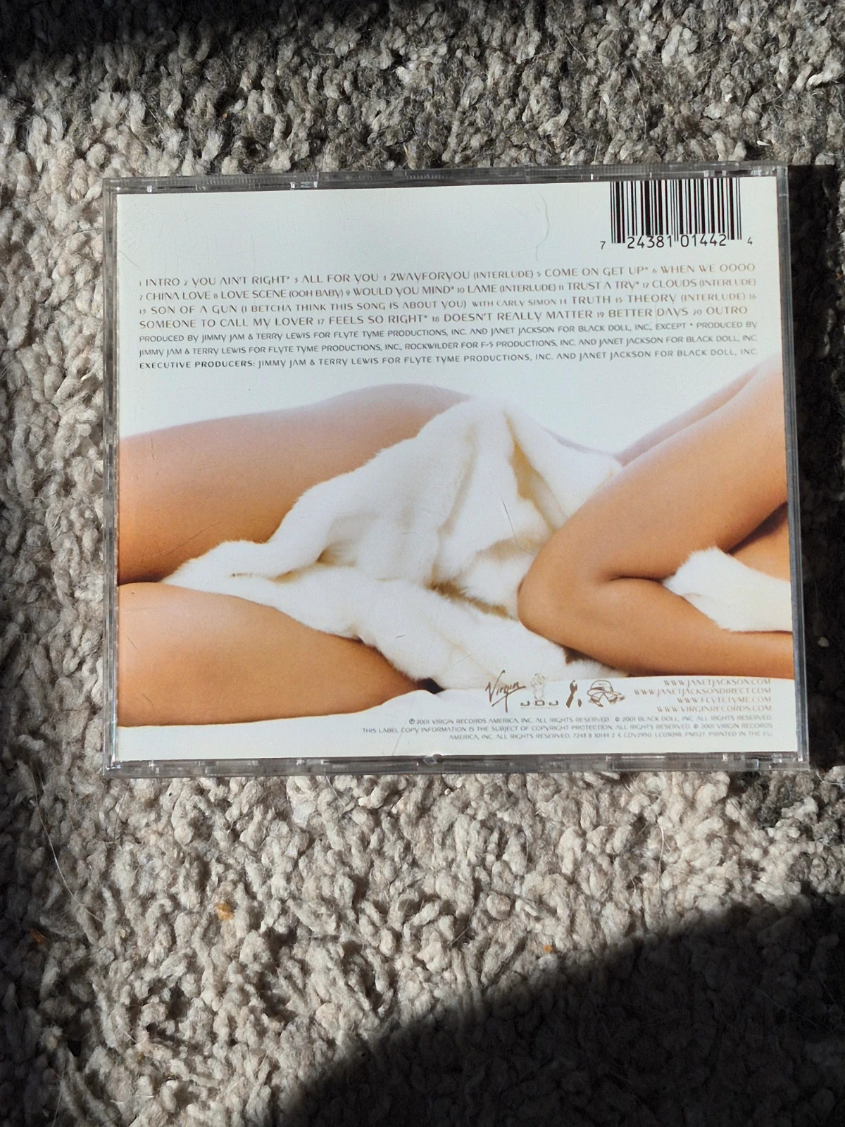 Janet Jackson – All For You (Édition originale CD – Album, Europe, 2001) 2