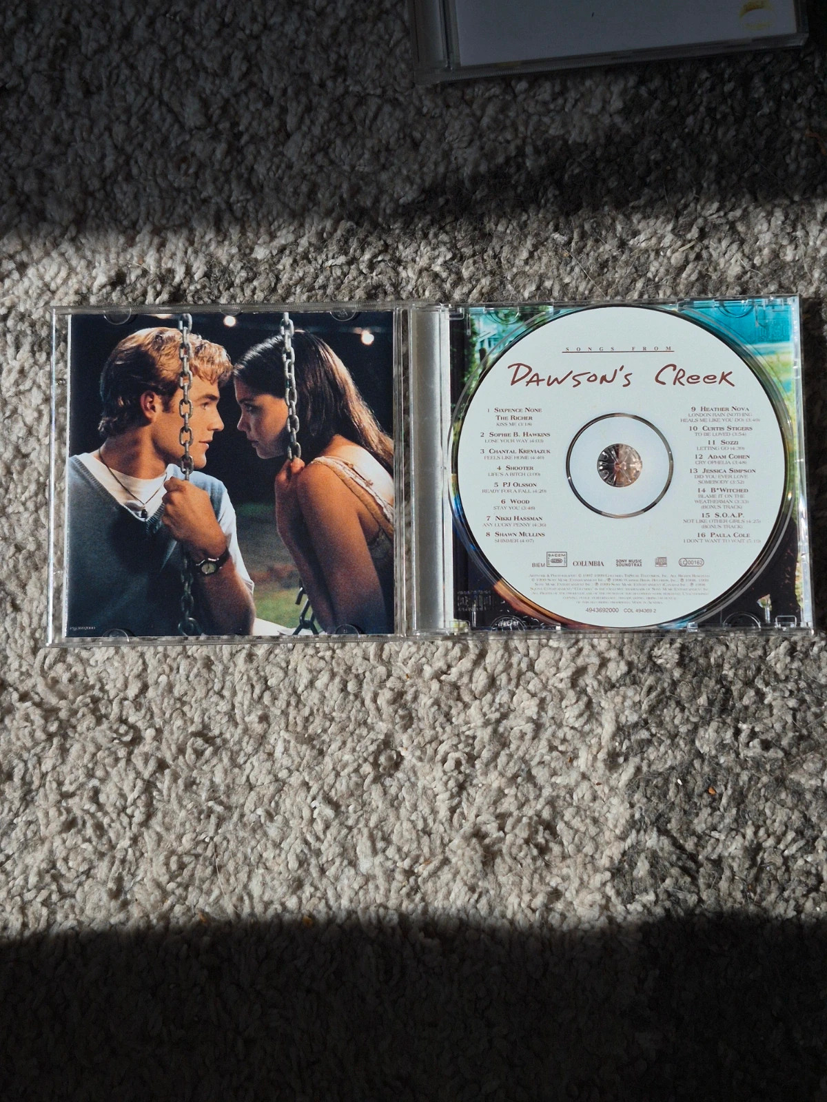 CD Album - Bande Originale Dawson's Creek (Édition Européenne 16 titres) 4