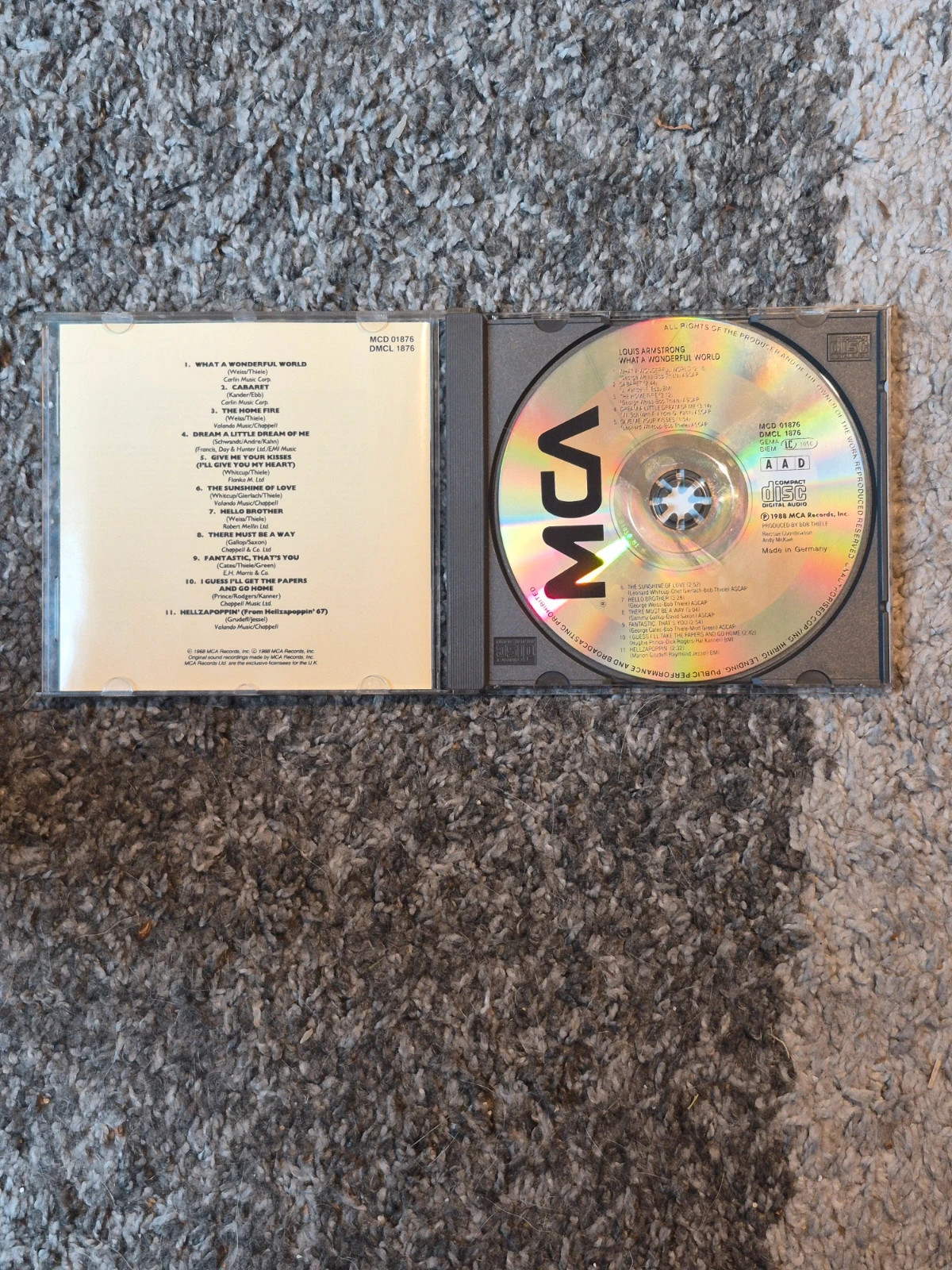 CD Louis Armstrong – What A Wonderful World (Édition Originale 1988) 4