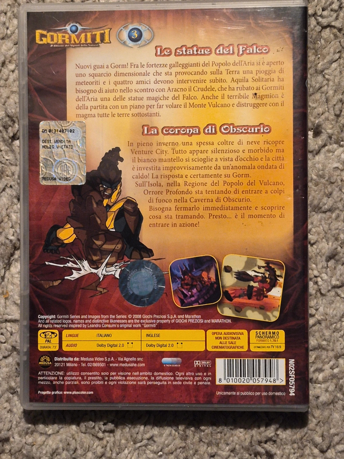 DVD Gormiti Vol. 3 Edizione Italiana / Version Italienne 2