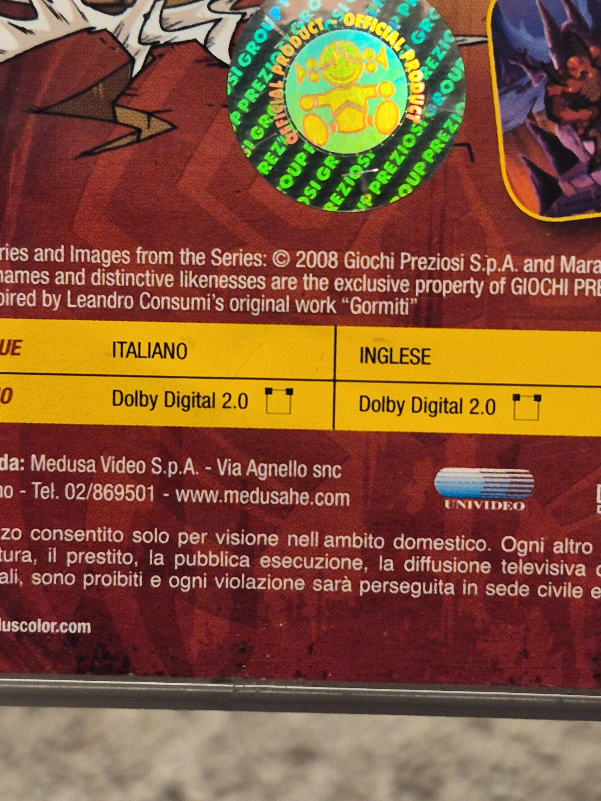 DVD Gormiti Vol. 3 Edizione Italiana / Version Italienne 3