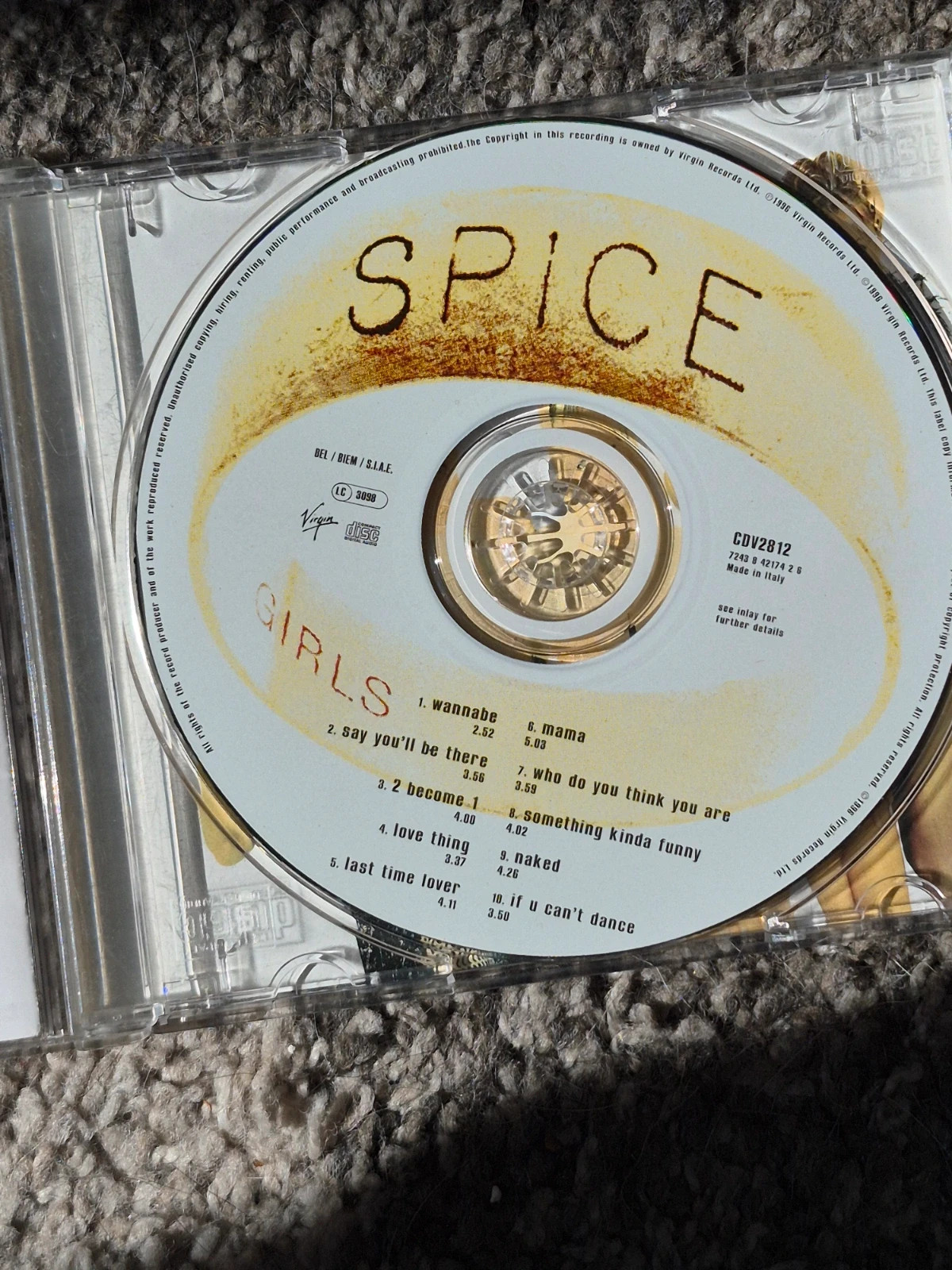 CD Spice Girls – Album "Spice" (1996) - Pressage Original (EMI Swindon) 5