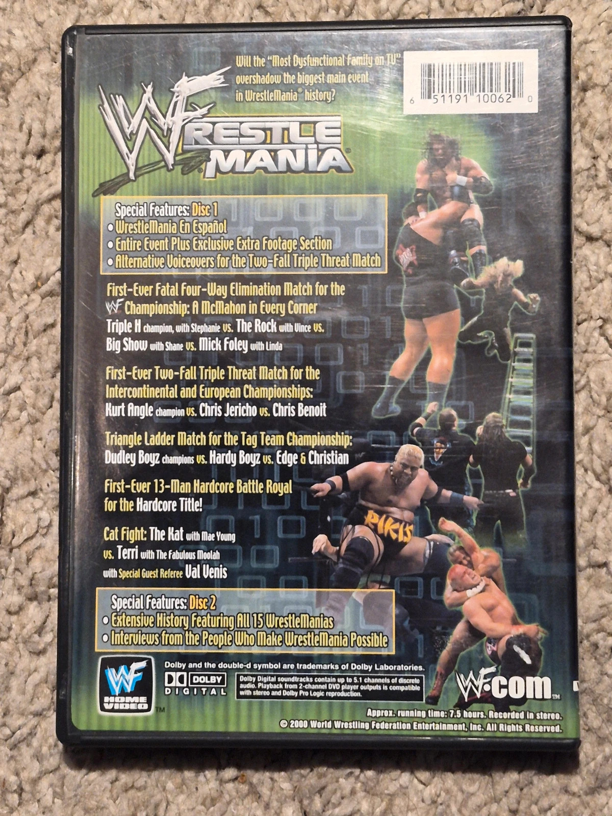 Double dvd WWF WrestleMania 2000 Édition Spéciale Collector 2