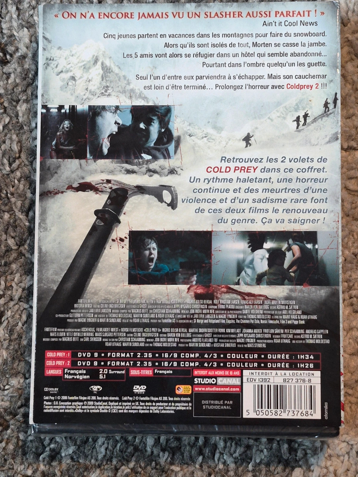 Coffret 2 DVD Cold Prey 1 & 2 - L'intégrale Horreur 2