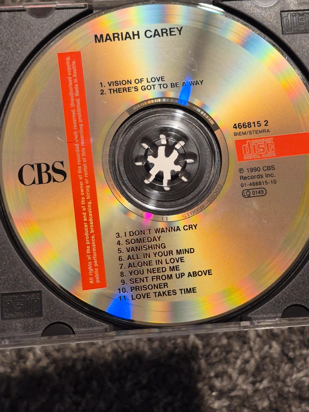 CD Mariah Carey - Premier Album Éponyme (1990) 5