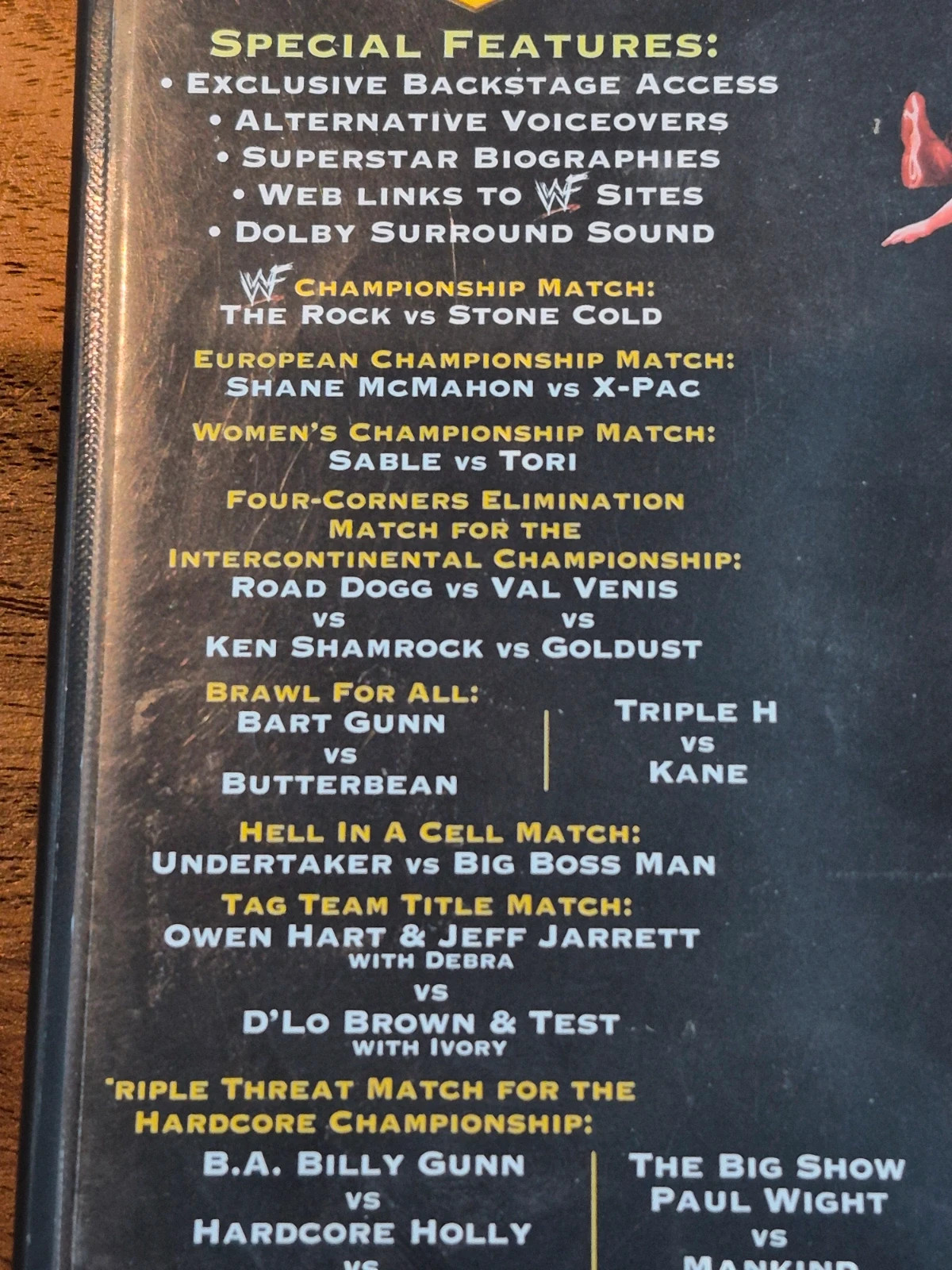 DVD Catch WWF WrestleMania XV (15) 1999 + Carte Big Show 3