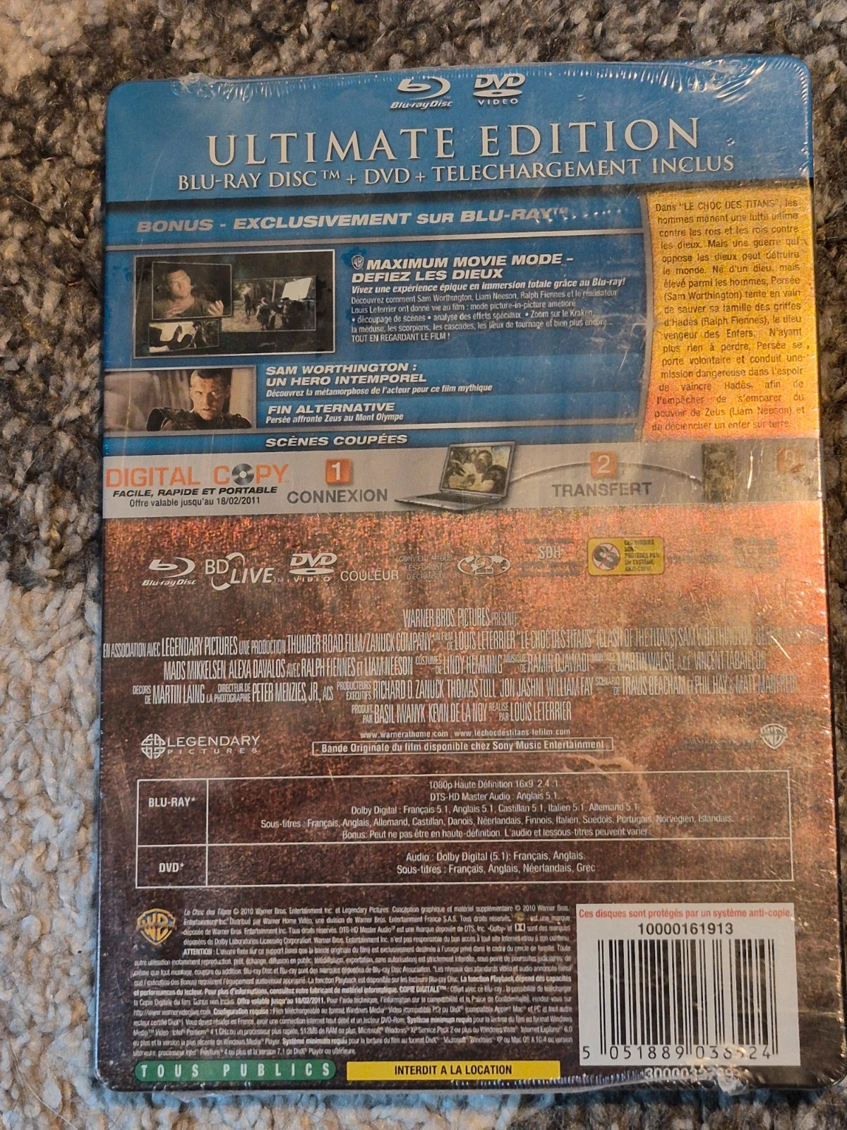Steelbook Le Choc des Titans (2010) - Ultimate Edition [Blu-ray + DVD] 2
