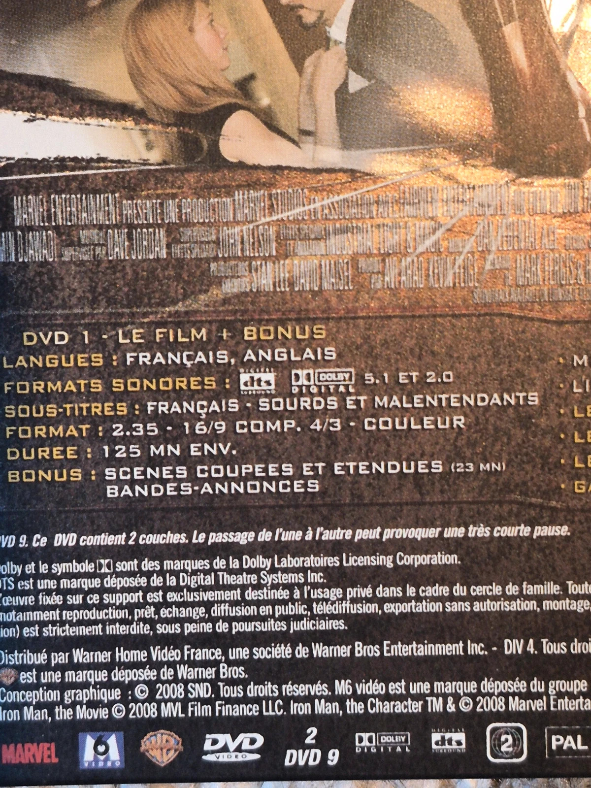 Steelbook Iron Man - Édition Collector 2 DVD (Marvel) 3
