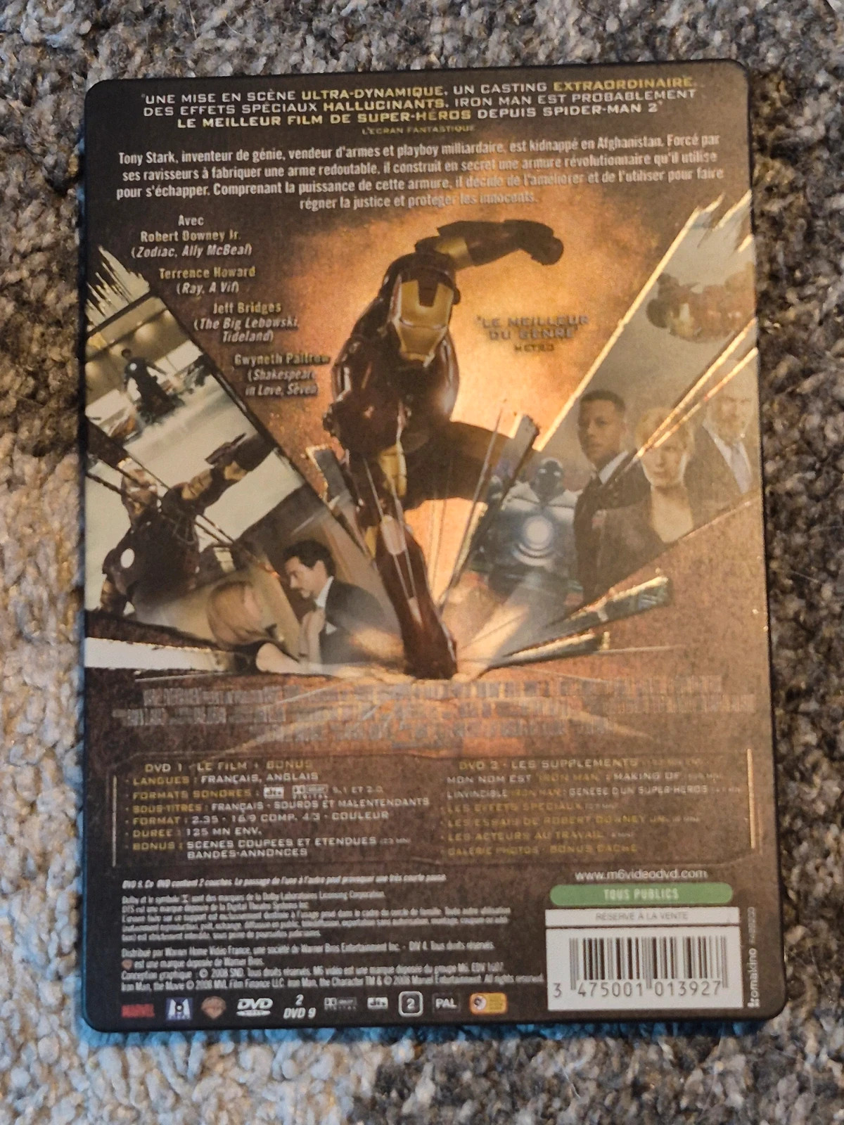 Steelbook Iron Man - Édition Collector 2 DVD (Marvel) 2