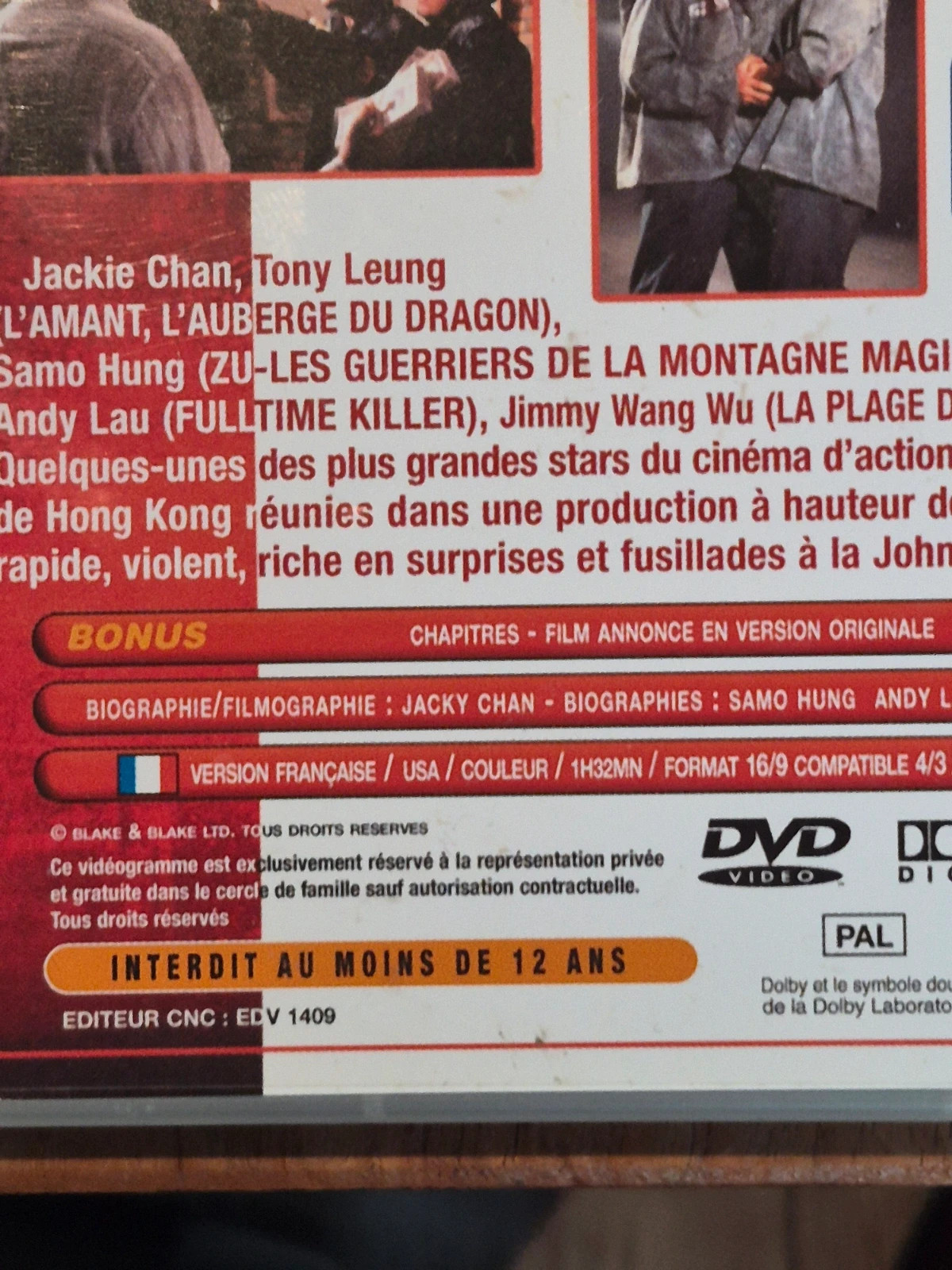 DVD Island of Fire - Film Action Jackie Chan / Tony Leung 3