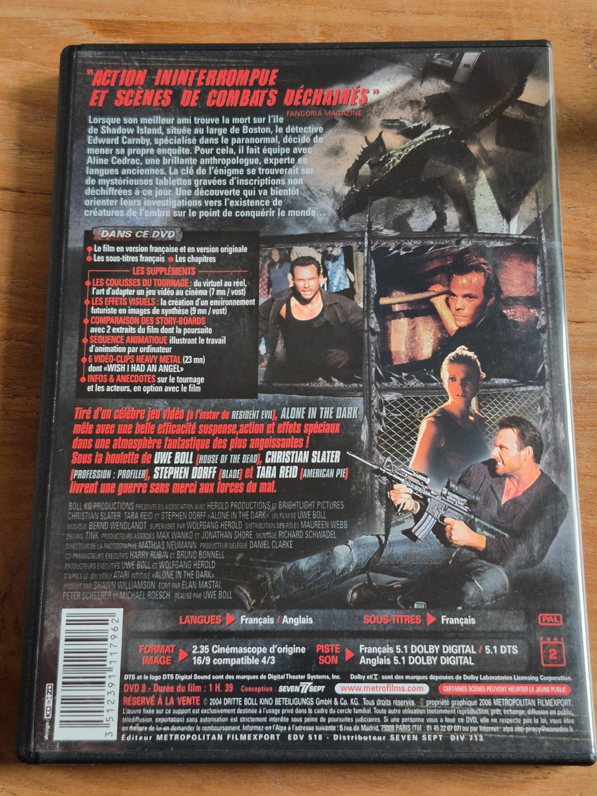 DVD Alone in the Dark - Édition Director's Cut 2