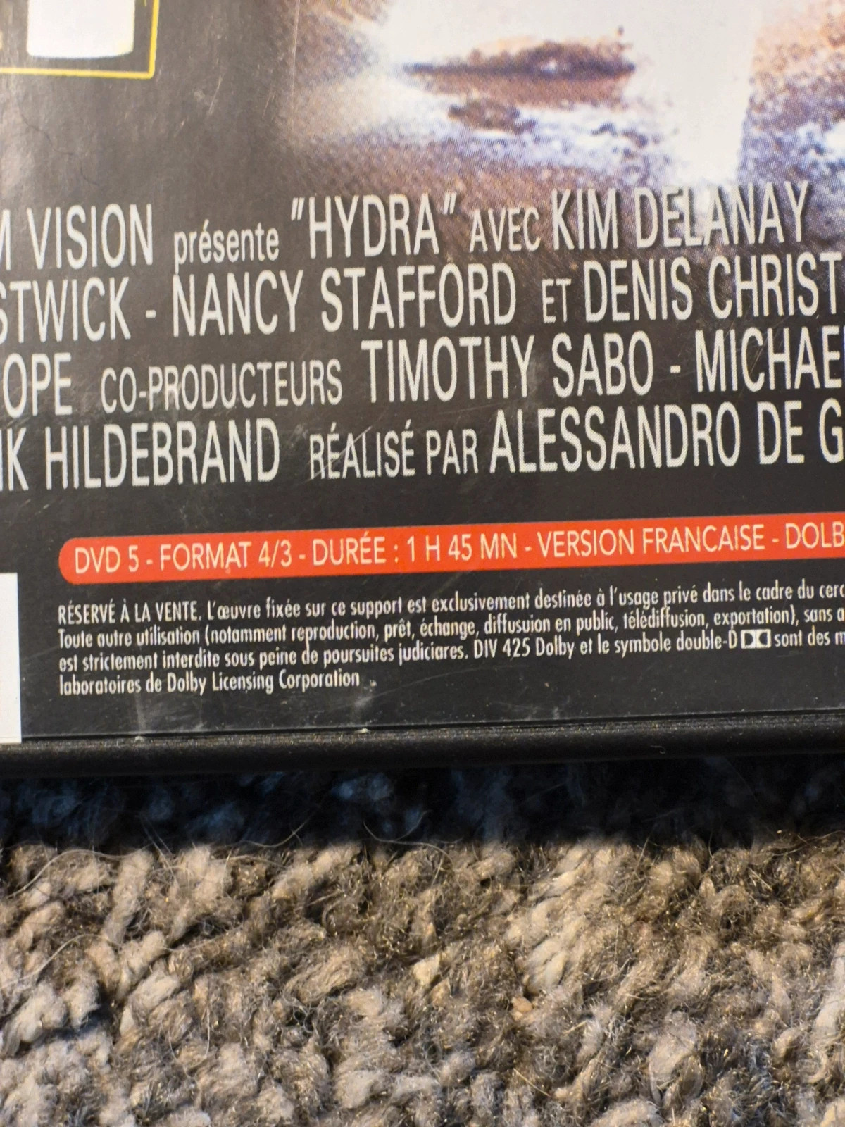 DVD Hydra - Rare Édition Prism Vision - Film Horreur / Sci-Fi 3