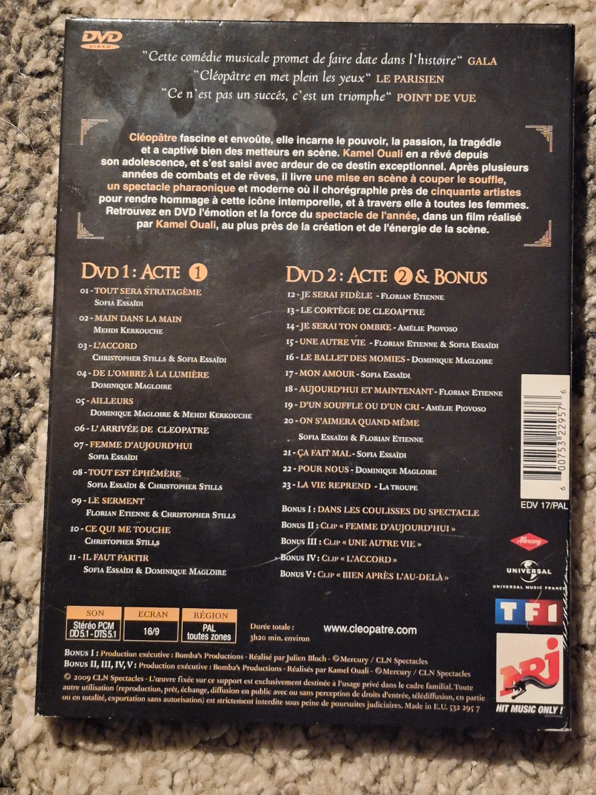 Coffret 2 DVD Cléopâtre - Kamel Ouali 2