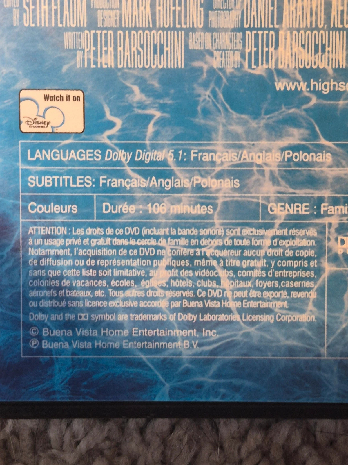 DVD High School Musical 2 - Version Longue Inédite 3