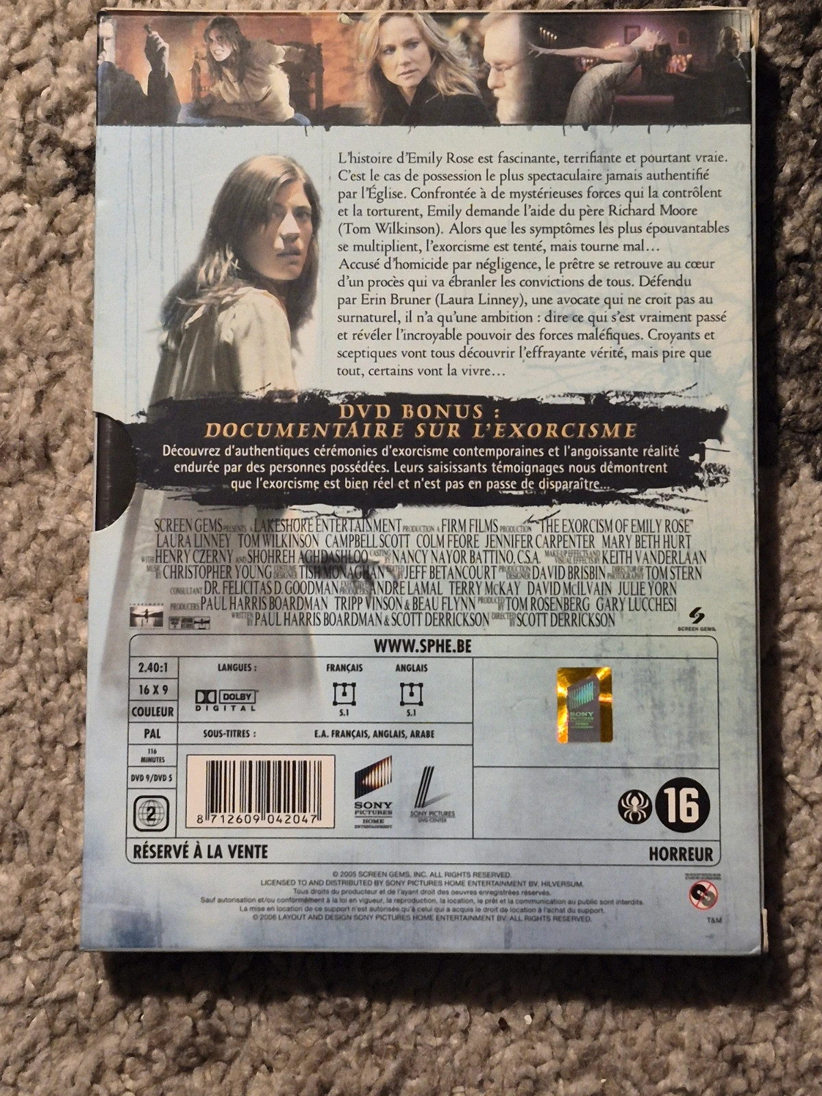 DVD L'Exorcisme d'Emily Rose - Édition Limitée (Version Non Censurée) 2