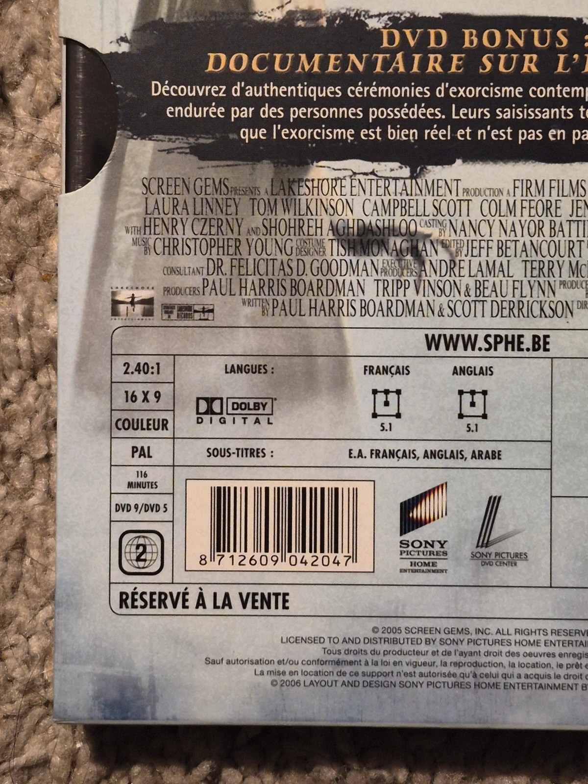DVD L'Exorcisme d'Emily Rose - Édition Limitée (Version Non Censurée) 3