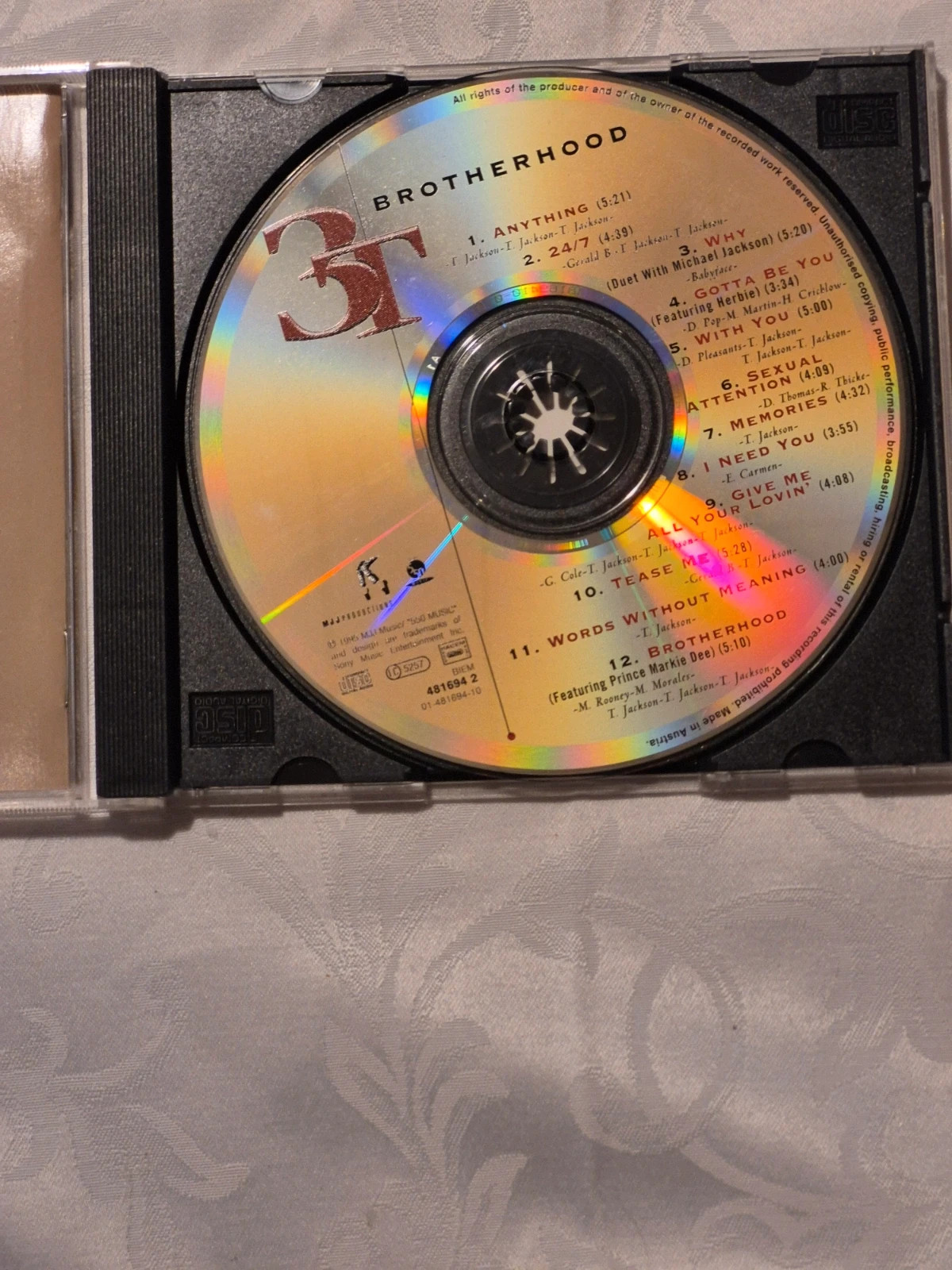 CD Album 3T - Brotherhood (1995) 5