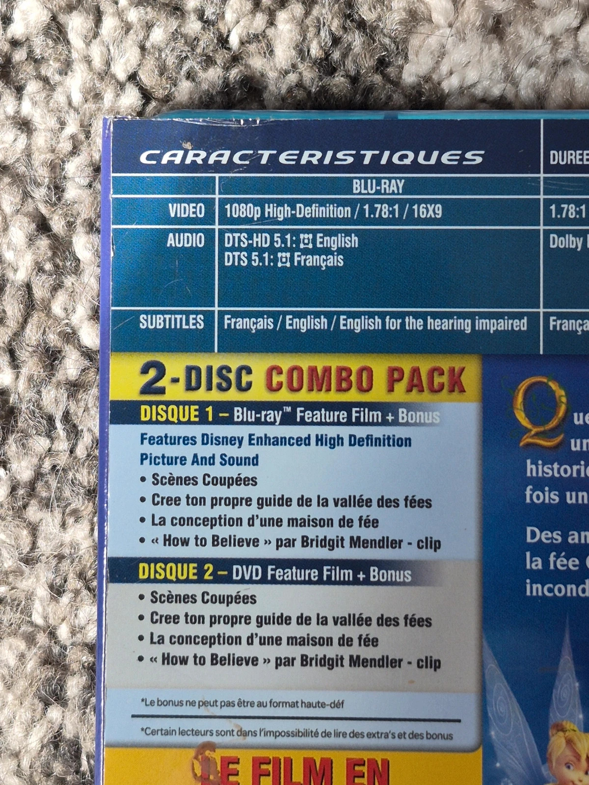 Disney Blu-ray + DVD - Clochette et l'Expédition Féérique + Fourreau 3