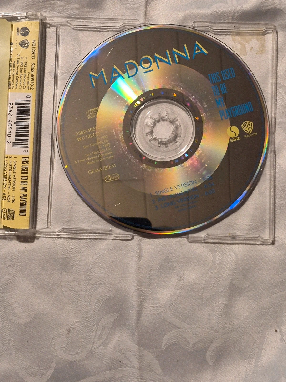 CD Maxi-Single Madonna - This Used To Be My Playground (1992) 4