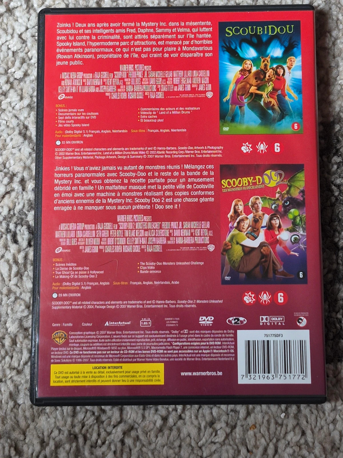 DVD Scooby-Doo Collection - Films 1 et 2 (Live Action) 2