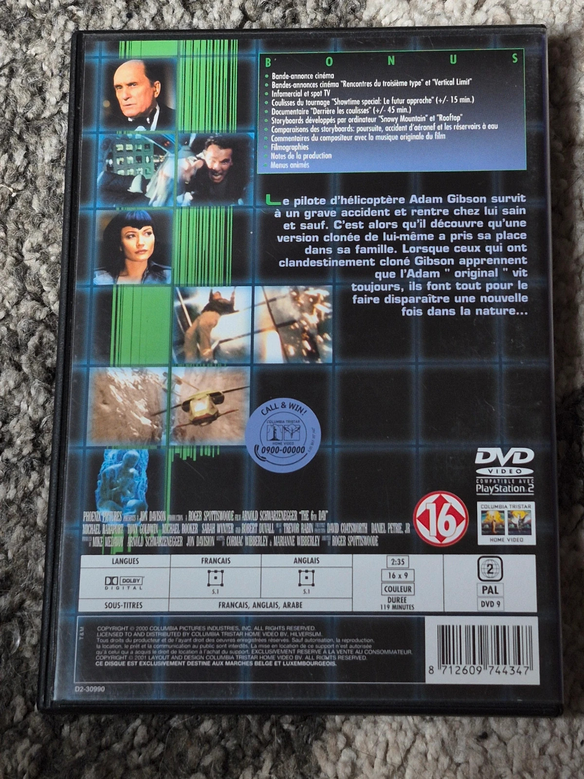 DVD À l'aube du 6ème jour - Arnold Schwarzenegger - Science-Fiction 2