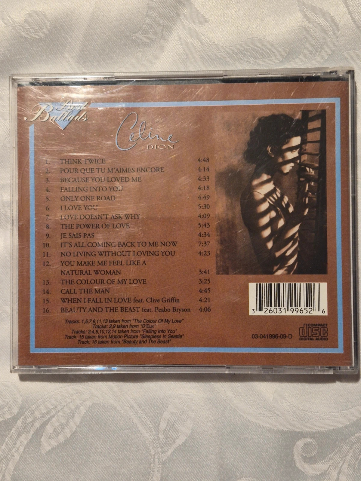 CD Céline Dion - Best Ballads (Compilation 16 titres) 2