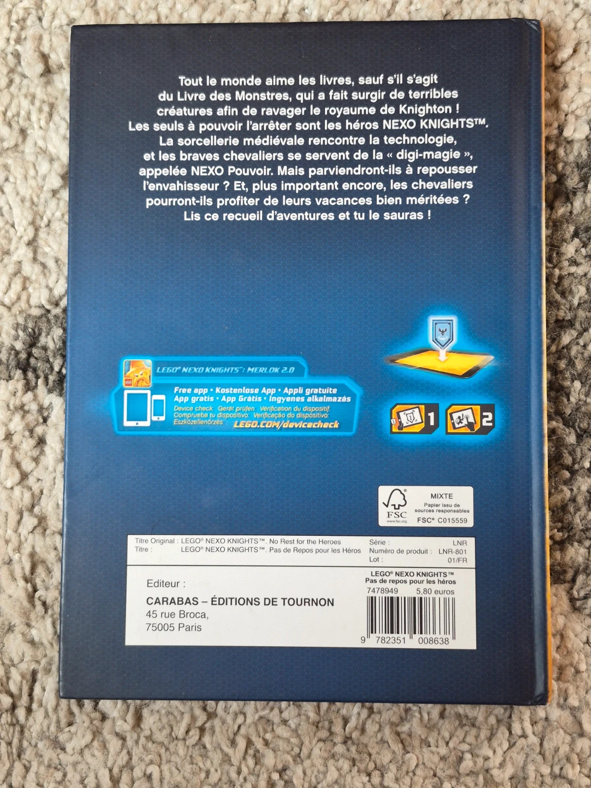 Livre LEGO Nexo Knights - Pas de repos pour les héros 2