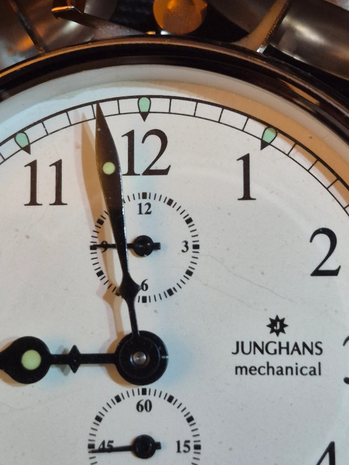 Réveil vintage Junghans mechanical double cloche doré À réviser – Junghans 3