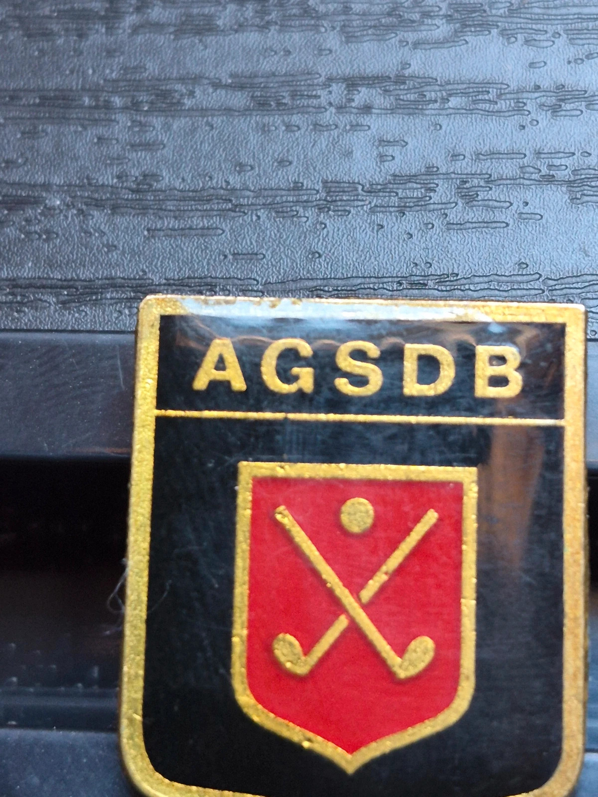 Pin's Golf Vintage AGSDB - Métal émaillé et doré 3