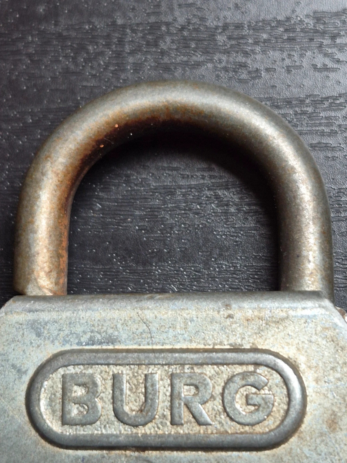 Ancien cadenas Burg Made in Germany No. 200 / 50mm avec clé d'origine – Vintage années 50 – Burg 2