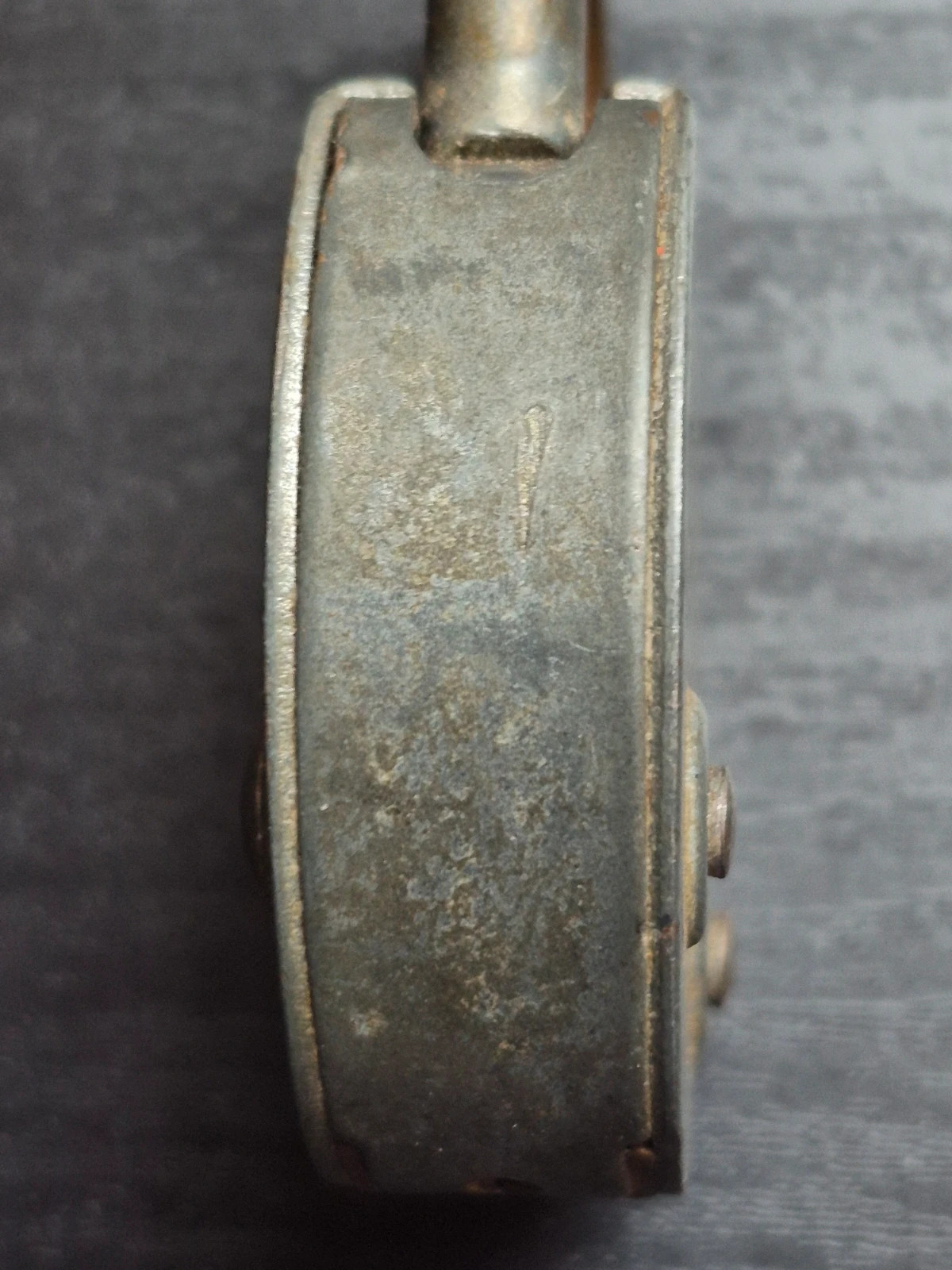 Ancien cadenas Burg Made in Germany No. 200 / 50mm avec clé d'origine – Vintage années 50 – Burg 4