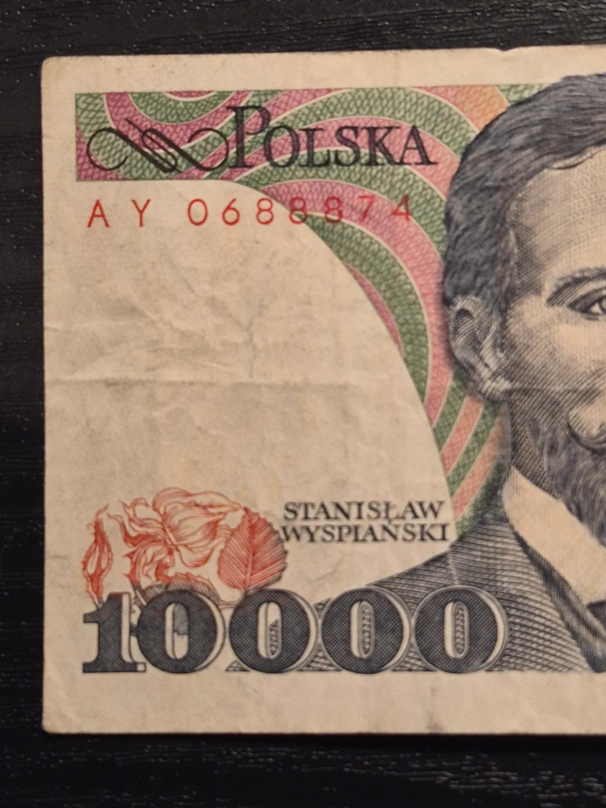 Billet 10 000 Złotych Pologne Stanisław Wyspiański 1988 2