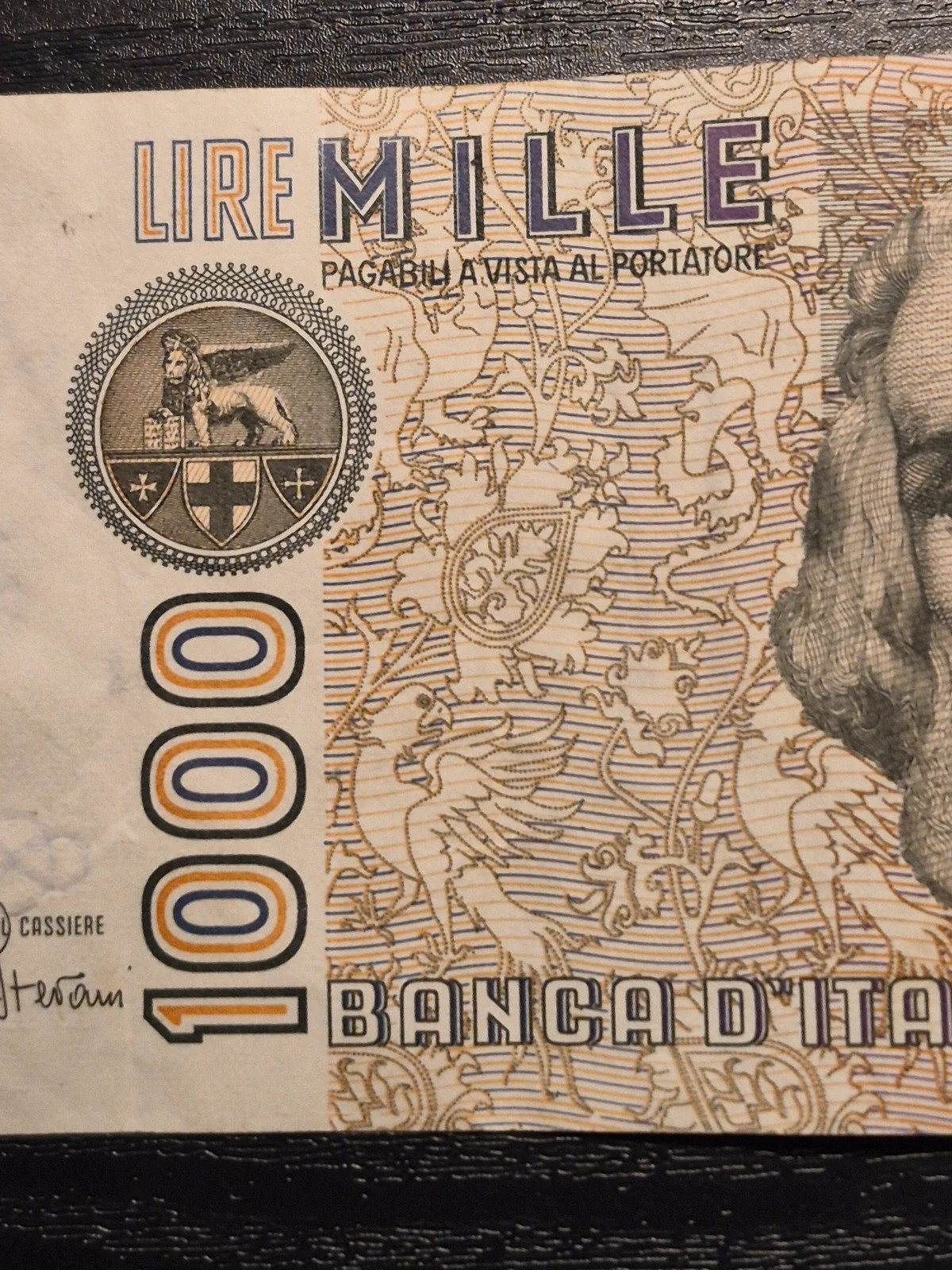Billet 1000 Lire Italienne Marco Polo Banca d'Italia 1982 N° BD 923104 D 3