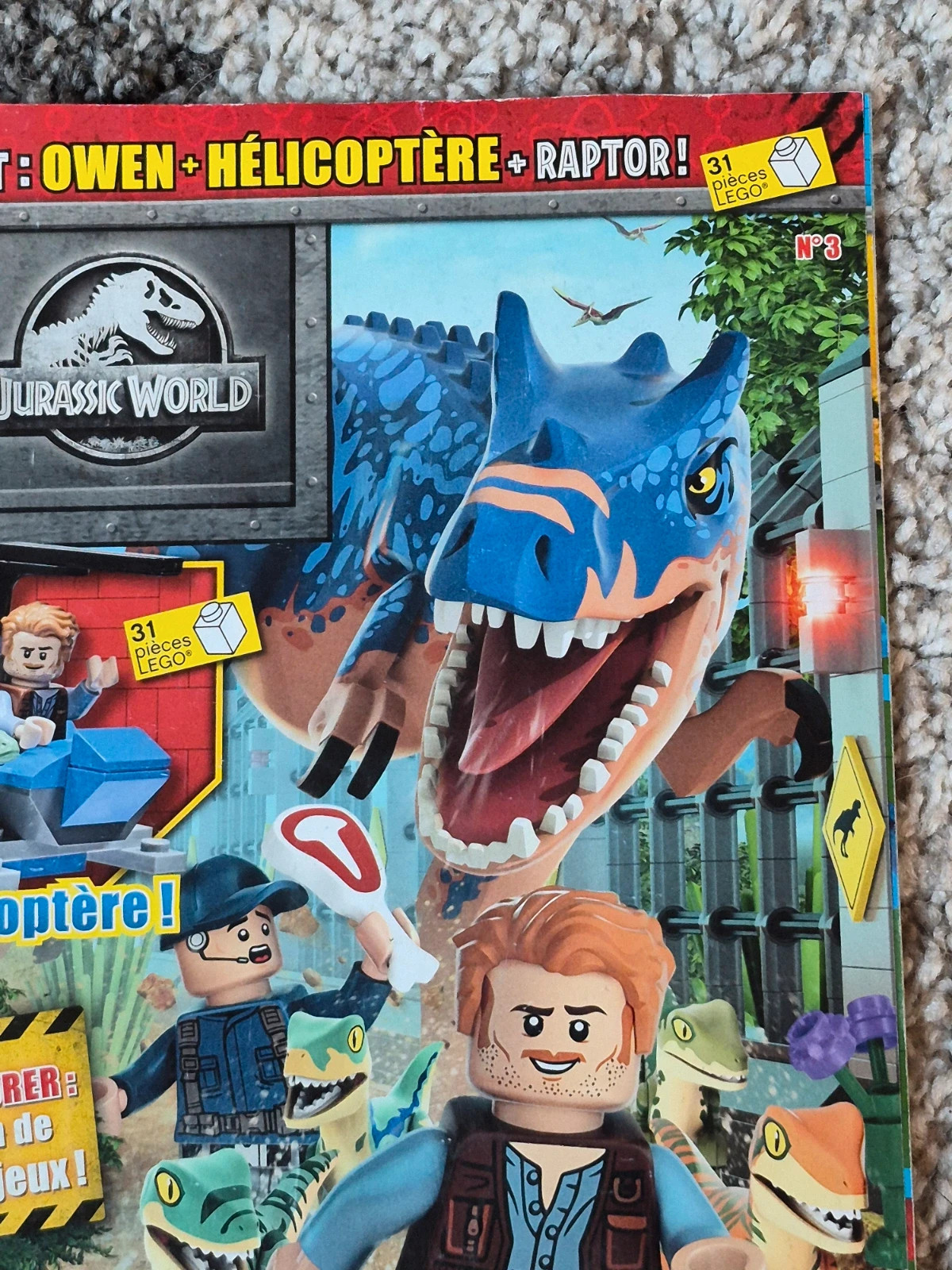 Magazine LEGO Jurassic World n°3 - Avec 2 Posters et Jeux 3