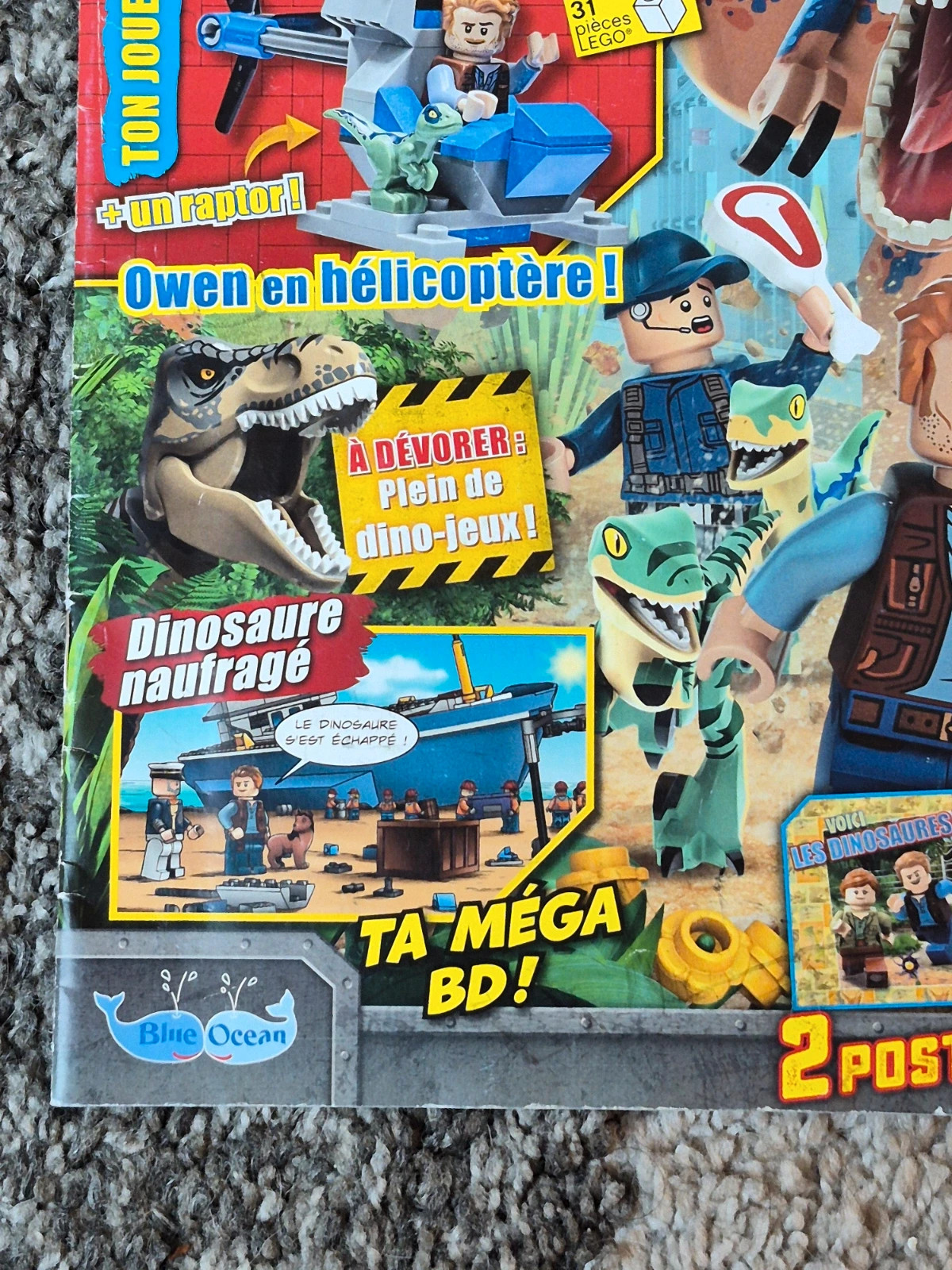 Magazine LEGO Jurassic World n°3 - Avec 2 Posters et Jeux 5
