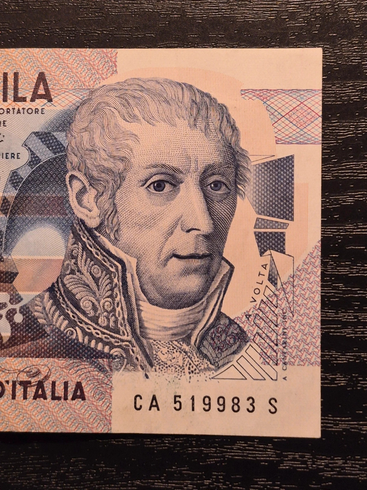 Billet 10 000 Lire Italienne Alessandro Volta Banca d'Italia 1984 4