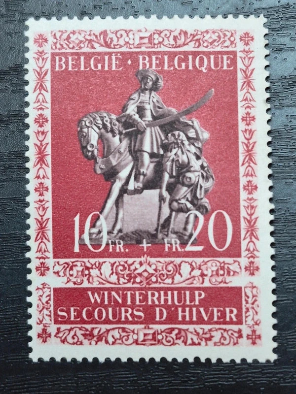 Belgique 1943 - série complète Secours d'hiver (Saint-Martin) obp 613/614 - qualité luxe (MNH) 3